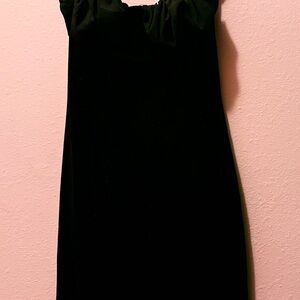 PrettyLittleThing Black Midi Dress